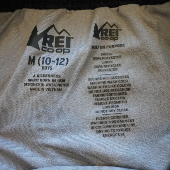 REI Co-op Boys Black Swim/Board‎ Shorts Size M 10-12 - Picture 6 of 9